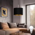 Eglo - LED Φωτιστικό οροφής με καλώδιο TUNJA 1xE27/60W/230V μαύρο