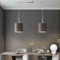 Eglo - LED Φωτιστικό οροφής με καλώδιο TUNJA 2xE27/60W/230V καφέ