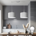 Eglo - LED Φωτιστικό οροφής με καλώδιο TUNJA 2xE27/60W/230V λευκό