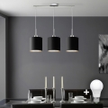 Eglo - LED Φωτιστικό οροφής με καλώδιο TUNJA 3xE27/60W/230V μαύρο