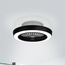 Eglo - LED φωτιστικό οροφής ντιμαριζόμενο LED/37,8W/230V μαύρο + τηλεχειριστήριο