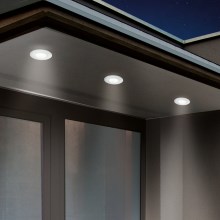 Eglo - LED χωνευτό φως οροφής μπάνιου 1xGU10/5W/230V IP65