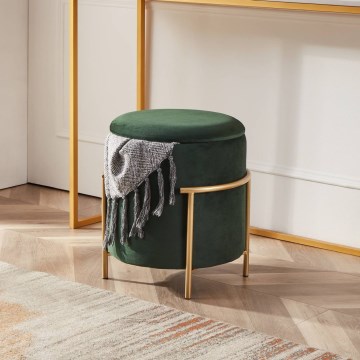 Eglo - Σκαμπό 46x41 cm πράσινο/χρυσό