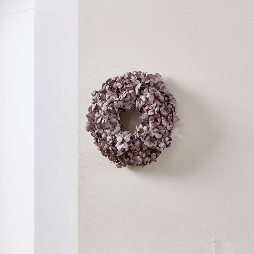 Eglo -  Στεφάνι με τεχνητά λουλούδια διάμετρος 35 cm μωβ