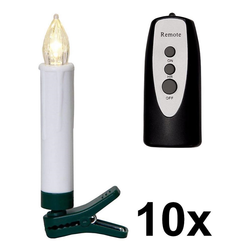 Eglo - ΣΕΤ 0x Φωτισμός LED για χριστουγεννιάτικο δέντρο 1xLED/0,06W/1xAA IP44 + RC