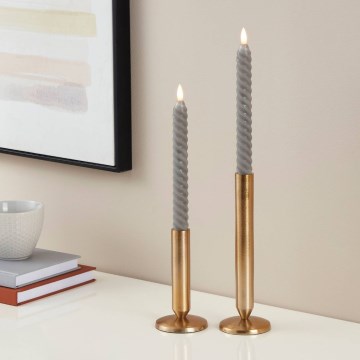 Eglo - ΣΕΤ 2x Κεριά LED LED/1xAAA 25 cm γκρι