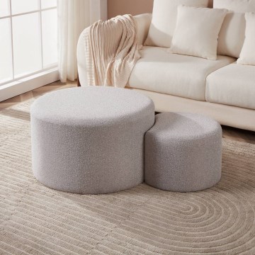 Eglo - ΣΕΤ 2x Σκαμπό Ø 45,5/70 εκ. γκρι