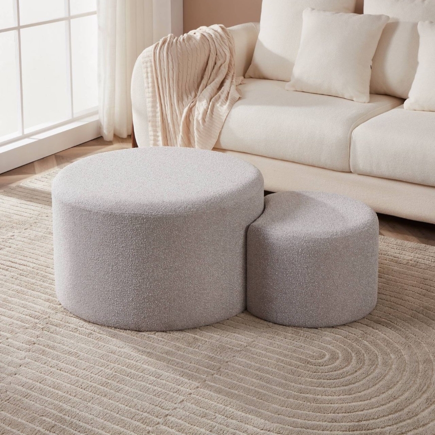 Eglo - ΣΕΤ 2x Σκαμπό Ø 45,5/70 εκ. γκρι