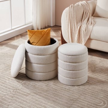 Eglo - ΣΕΤ 2x Σκαμπό διάμετρος 33,5/40 cm λευκό