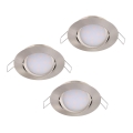Eglo - ΣΕΤ 3x Κρεμαστό φως οροφής LED MUNIZ 1xLED/6W/230V