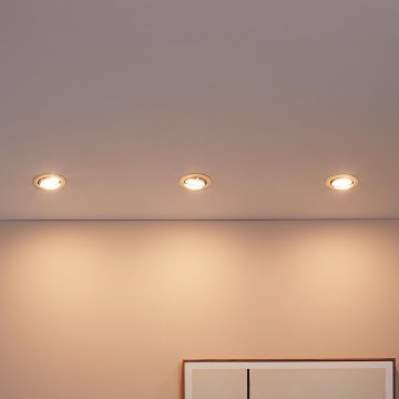 Eglo - Σετ 3x LED χωνευτά φωτιστικά οροφής PENETO 1xGU10-LED/5W/230V