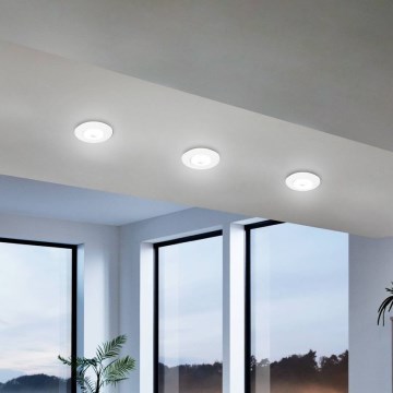 Eglo - Σετ 3x ρυθμιζόμενα εντοιχισμένα φωτιστικά LED RGBW/4,7W/230V 2700-6500K λευκά