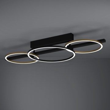 Eglo - Πλαφονιέρα οροφής ντιμαριζόμενη LED 2xLED/12,5W/230V + LED/15,5W 3000K μαύρο