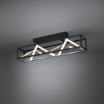 Eglo - Πλαφονιέρα οροφής ντιμαριζόμενη LED LED/45W/230V 2700-6500K μαύρο/χρυσό + τηλεχειριστήριο