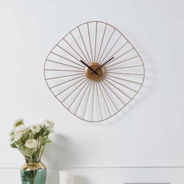 Eglo - Ρολόι τοίχου 1xAA 50x50 cm χρυσό