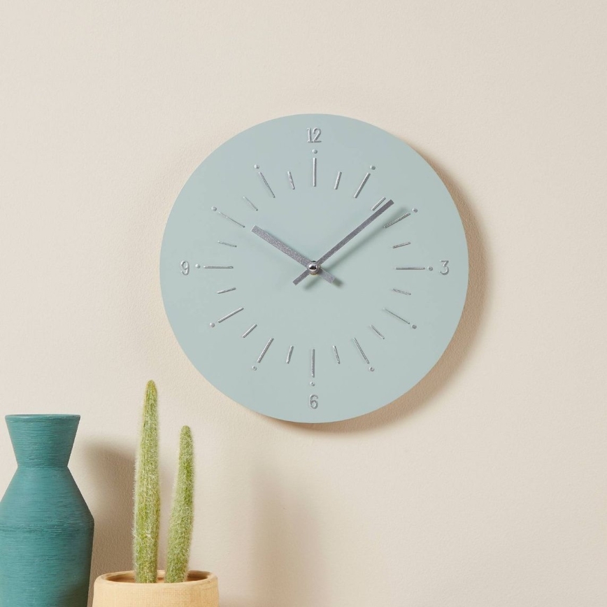 Eglo - Ρολόι τοίχου 1xAA διάμετρος 30 cm πράσινο