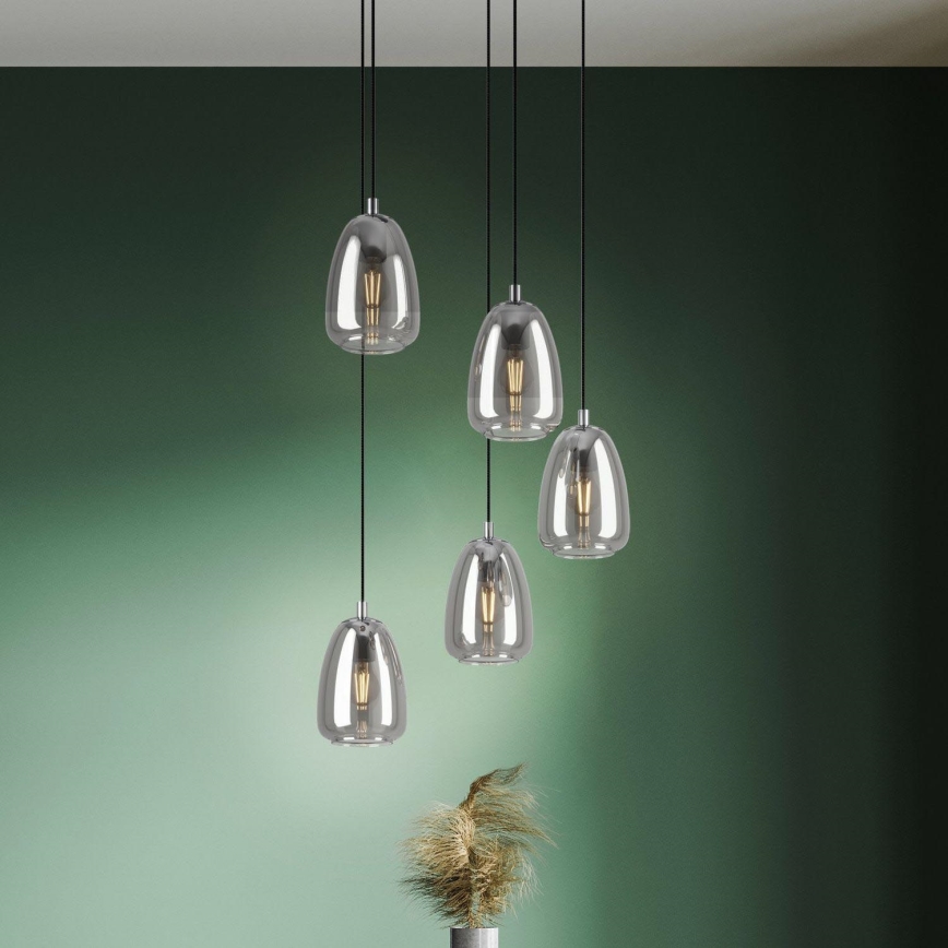 Eglo - Πολύφωτο σε σχοινί 5xE27/40W/230V