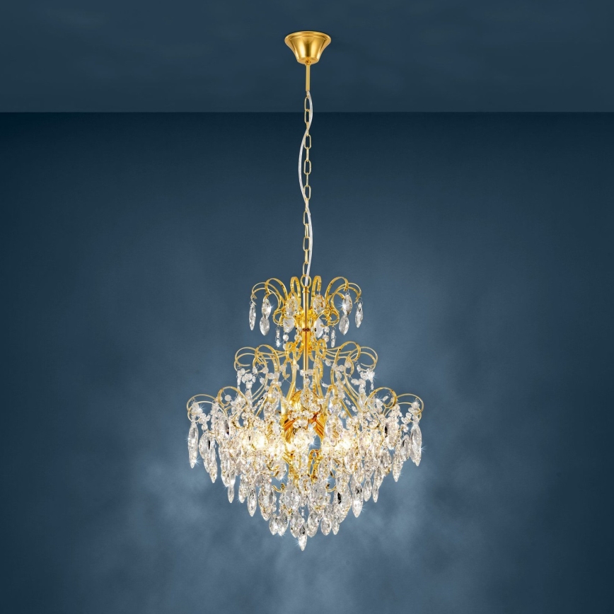 Eglo - Πολυέλαιος 5xE14/25W/230V χρυσό