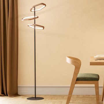 Eglo - Ρυθμιζόμενο φωτιστικό δαπέδου LED/20W/230V 2200-6500K ορείχαλκος