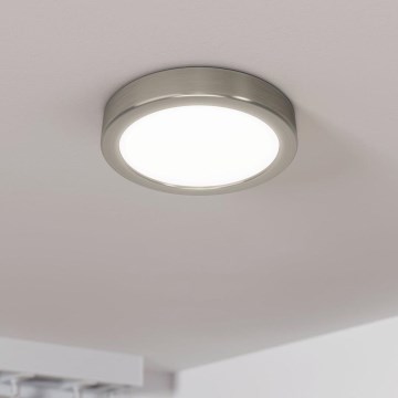 Eglo - Ρυθμιζόμενο φωτιστικό οροφής LED/11W/230V, ματ χρώμιο, διάμετρος 16 εκ.