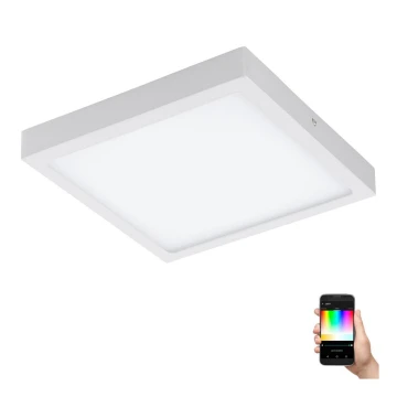 Eglo - Ρυθμιζόμενο φωτιστικό οροφής LED RGBW FUEVA-C LED/21W/230V 30x30 cm