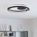 Eglo - Ρυθμιζόμενο LED φωτιστικό οροφής 2xLED/20W/230V 2700-6500K Ø 48 εκ. μαύρο + τηλεχειριστήριο