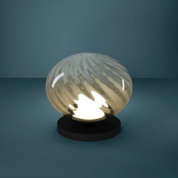 Eglo - Ρυθμιζόμενο LED επιτραπέζιο φωτιστικό LED/5,8W/230V 2200-6500K μπεζ/καπνιστό + τηλεχειριστήριο