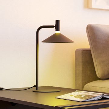 Eglo - Ρυθμιζόμενο επιτραπέζιο φωτιστικό LED RGBW LED/7,5W/230V 2700-6500K μαύρο