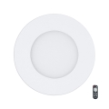 Eglo - Ρυθμιζόμενο εντοιχισμένο φωτιστικό LED 5W/230V με τηλεχειριστήριο, Ø 12 cm