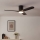 Eglo - Ρυθμιζόμενος ανεμιστήρας οροφής με LED 17W/230V 3000/4000/5000K Ø 132 cm μαύρος + τηλεχειριστήριο