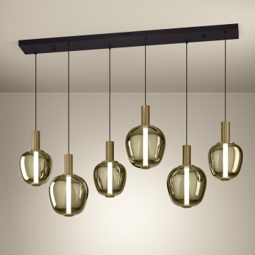 Eglo - Ρυθμιζόμενος LED πολυέλαιος 3xLED/5W/230V + 3xLED/6,5W + 6xLED/1,6W 2200-6500K, χρυσό