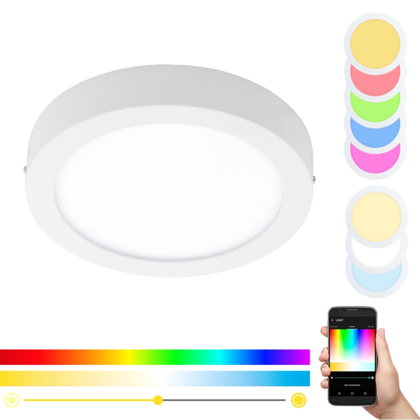 Eglo - RGBW Φωτιστικό οροφής dimming FUEVA-C LED/21W/230V