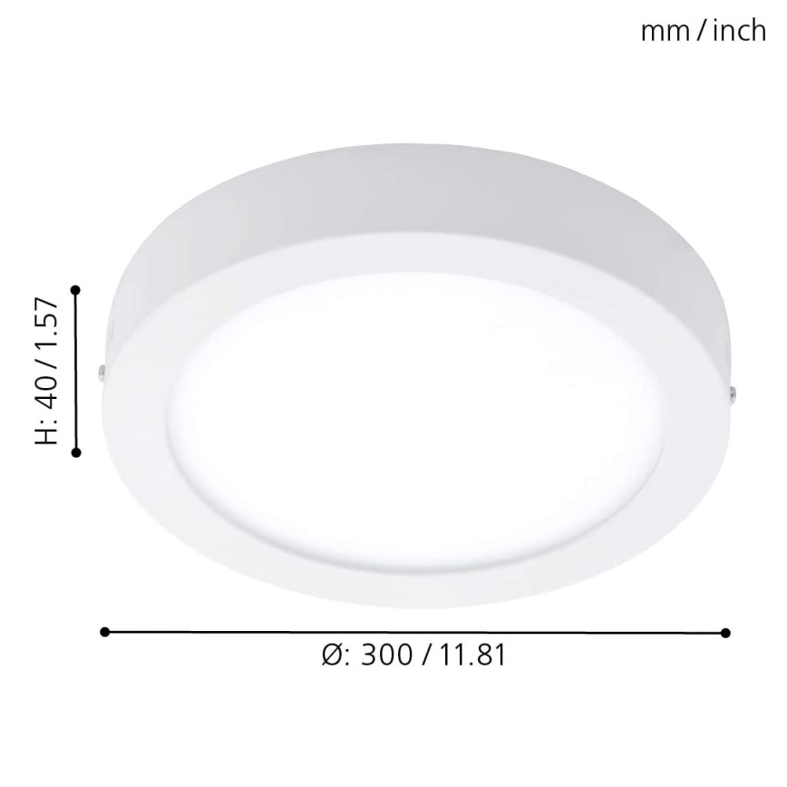 Eglo - RGBW Φωτιστικό οροφής dimming FUEVA-C LED/21W/230V