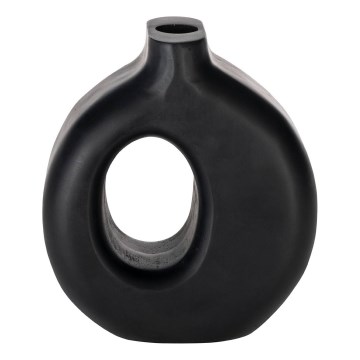 Eglo - Wooden vase 16,5x18 cm μαύρο