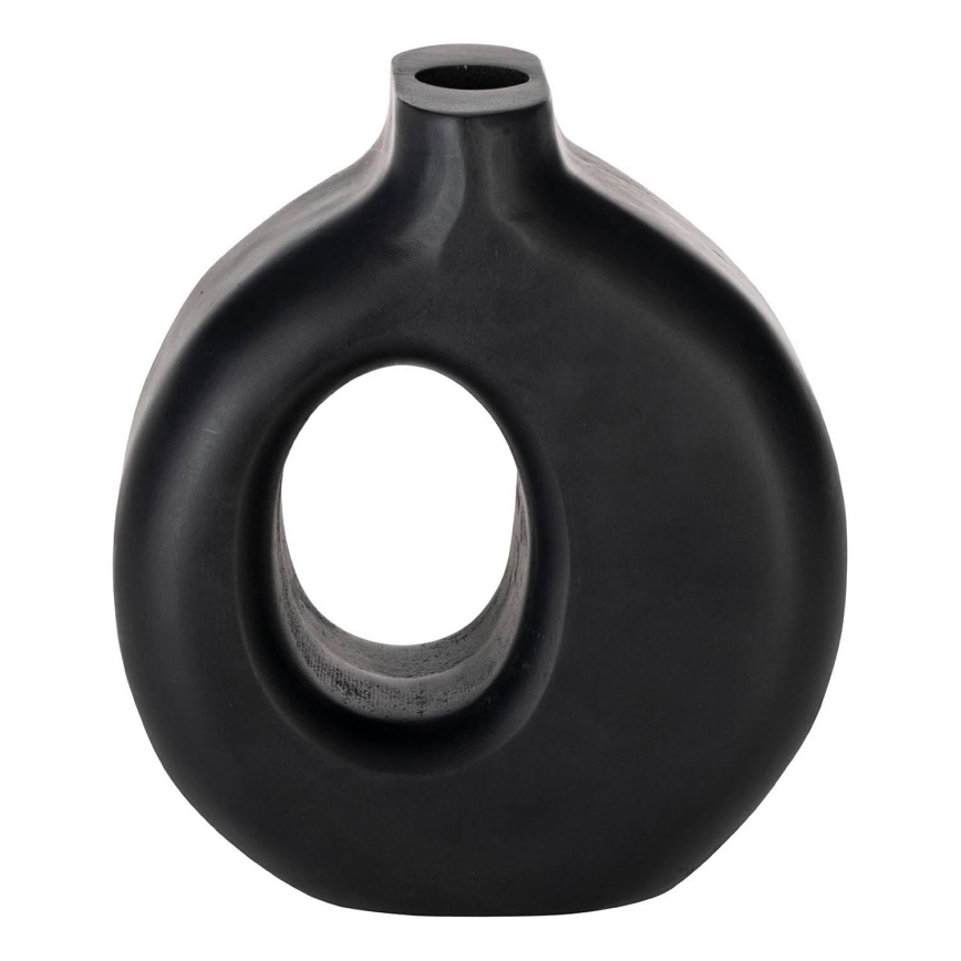 Eglo - Wooden vase 16,5x18 cm μαύρο