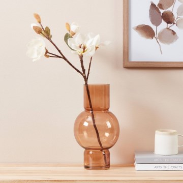 Eglo - Γυάλινο βάζο 28x15,5 cm καφέ