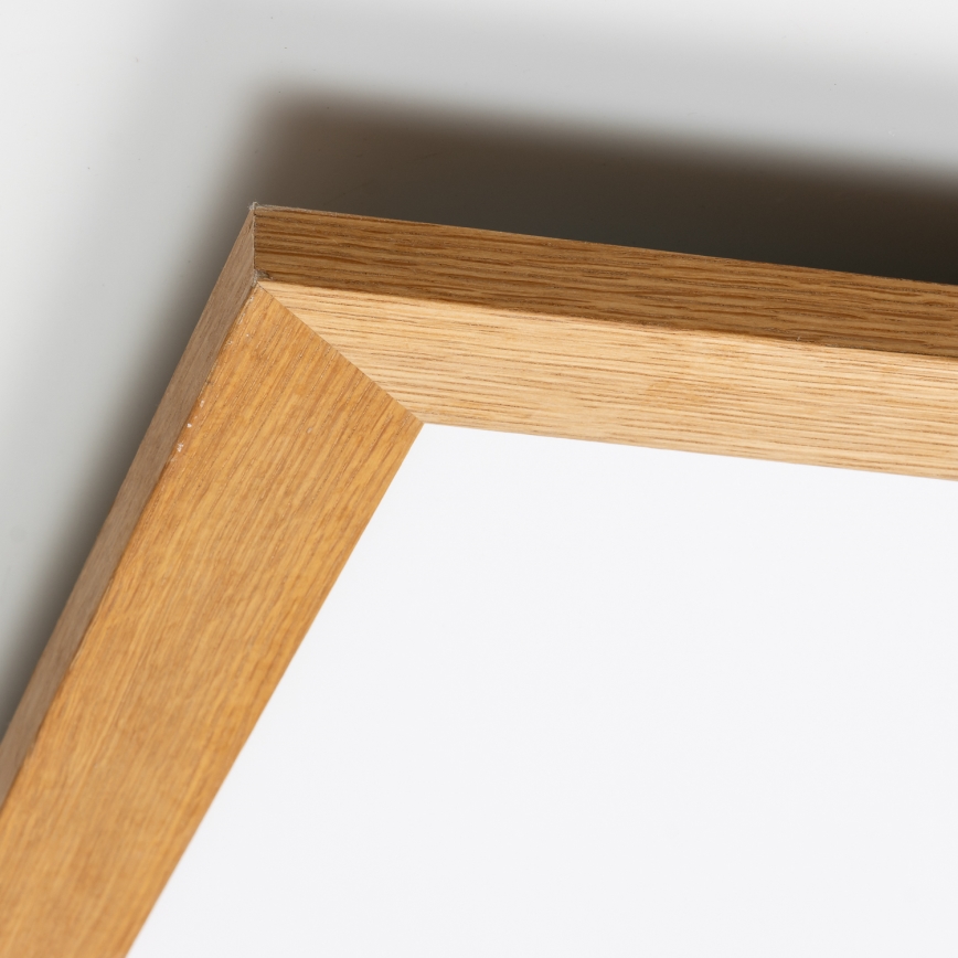 Eglo - Επιφανειακό πάνελ LED SALOBRENA WOOD LED/31W/230V 64x64 cm καφέ