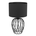 Eglo - Επιτραπέζια λάμπα 1xE27/40W/230V μαύρο
