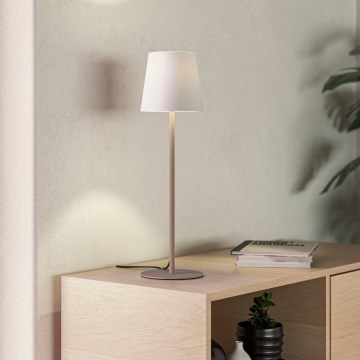 Eglo - Επιτραπέζιο φωτιστικό 1xE14/40W/230V κρεμ/λευκό