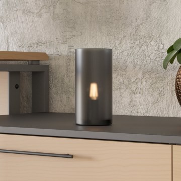 Eglo - Επιτραπέζιο φωτιστικό 1xE14/60W/230V μαύρο