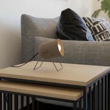 Eglo - Επιτραπέζιο φωτιστικό 1xE14/8W/230V σε μπεζ απόχρωση
