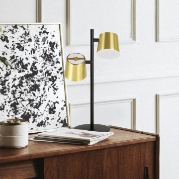 Eglo - Επιτραπέζιο φωτιστικό LED 2xGU10/4,6W/230V 3000K χρυσό