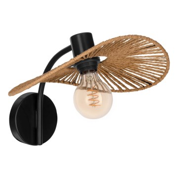 Eglo - Επιτοίχιο φωτιστικό 1xE27/42W/230V καφέ/μαύρο