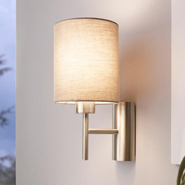 Eglo - Επιτοίχιο φωτιστικό 1xE27/60W/230V σε απόχρωση ταουπέ