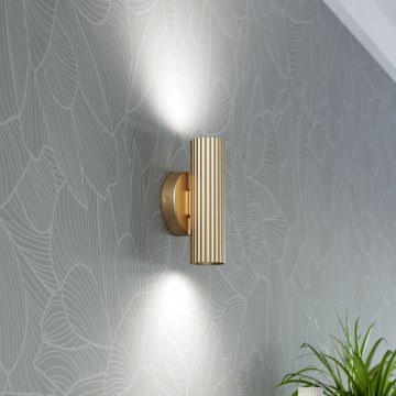 Eglo - Επιτοίχιο φωτιστικό 2xGU10/5W/230V χρυσό