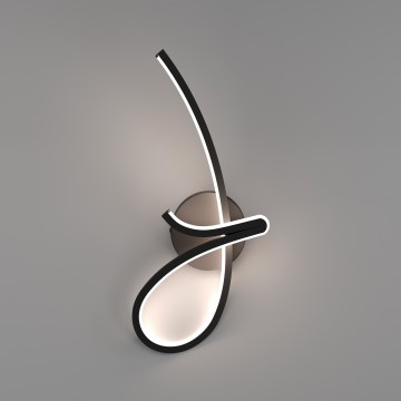 Eglo - Επιτοίχιο φωτιστικό LED/12W/230V 2700/4000/6500K μαύρο