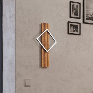 Eglo - Επιτοίχιο φωτιστικό LED/13W/230V μαύρο/καφέ