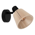 Eglo - Επιτοίχιο φωτιστικό σποτ 1xE14/40W/230V μπεζ/μαύρο