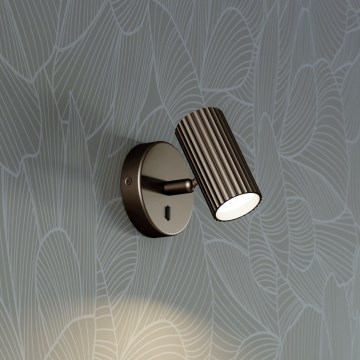 Eglo - Επιτοίχιο φωτιστικό σποτ 1xGU10/5W/230V καφέ