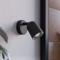 Eglo - Επιτοίχιο φωτιστικό σποτ 1xGU10/5W/230V μαύρο